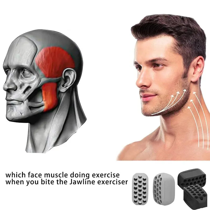 2 Adet Silikon Çene Egzersiz Topu – Jawline Şekillendirici, Yüz ve Boyun Sıkılaştırıcı Fitness Aleti, Gıdı Karşıtı Egzersiz Aracı